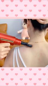 Máy massage cầm tay máy mát xa toàn thân cao cấp 4 đầu và 6 chế độ rung giảm đau nhức mỏi cơ thể động cơ mạnh mẽ - Súng mát xa cầm tay súng massage cầm tay toàn thân máy massage cổ vai gáy