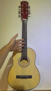 Đàn Guitarlele Guitar Mini Model Woim-30C Có 6 Dây Khoá Đúc Size 1/4 30 Inch Bằng Gỗ Nhập Khẩu