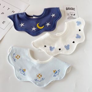 MIMUHOUSE | Rotatable Waterproof Spit-Up Scarf Soft Cotton Bib