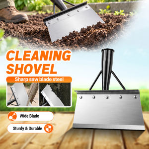 23/28cm Cleaning Shovel Manganese Steel Weed Removal Shovel Triangle Welding & Rivet Reinforcement Sturdy & Durable For Garden & Renovation 锰钢除草铲