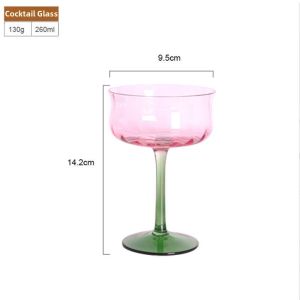 DIHUANTUO | Creative Handcrafted Vintage Red Gradient Wine Glass