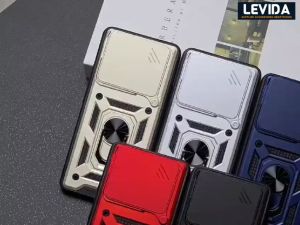 Case Redmi Note 14 4G Redmi Note 14 5G Case Robot Slide Kamera Protect Ringstand