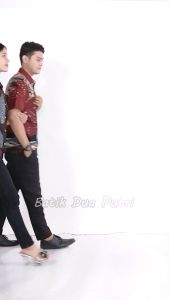 Couple Batik Atasan Kantor Wanita Kemeja Pria Seragam Kerja Sku Getuk