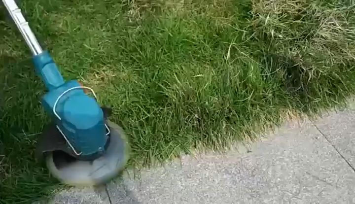 String Cut Machine Cordless Lawn Mower Rechargeable Electric Grass Cutter with Lithium ...
