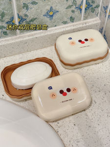 กล่องใส่ผงซักฟอกน้ำหอมรูปสุนัขน่ารักพร้อมฝาปิด กล่องใส่ของสำหรับห้องน้ำในบ้าน ชั้นวางของสำหรับโต๊ะครีมอาบน้ำ กล่องเก็บของใหม่