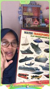 Poster Anak Edukasi Belajar Alat Transportasi Udara