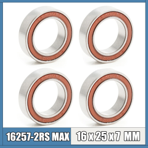 4PCS MR16257-2RSV MAX Bearing 16*25*7mm Full Balls Bicycle Frame Pivot Repair Parts 16257 2RS RSV Ball Bearings 16257-2RS RVFB