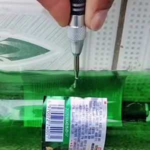 Center Punch Automatic Spring Loaded Ring Manual Puncher Impact Hole Locator Centre Tool Kit for Metal Wood Steel Sheet Leather