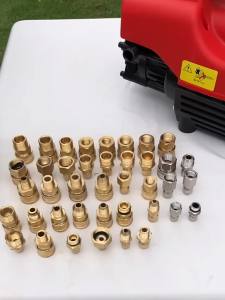 1/4 Inch Brass Pressure Washer Coupler Quick Connect Fittings Plug Coupler Kit with Internal and External Threads Adapter Set