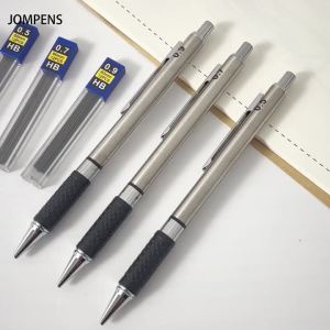 Anti Slip Soft Set Grip Handle Metal Mechanical Pencil 0.5/0.7/0.9/2.0mm Activity Automatic Pencil Drawing Sketching Writing