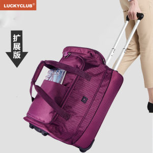 Lucky Club Oxford Cloth Luggage Travel Bag Womens Fashion Mens Casual Lightweight Handheld Large Capacity Student Bag