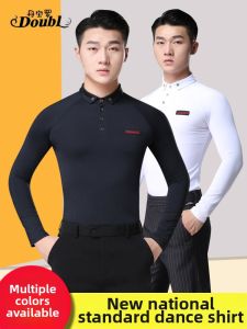 DANBAOLUO | Mens Long Sleeve Latin and Modern Dance Practice Top