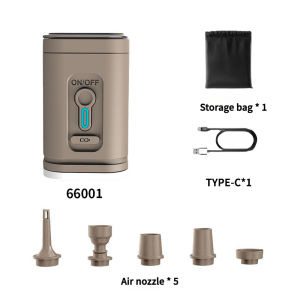 Portable handheld electric air pump with light inflation pump outdoor air compressor air cushion bed swimming ball inflation