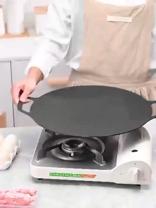 BBQ Korean Grill Pan Cast Iron Pan Non-stick Maifan Stone Barbecue Tray Mechanical Oil