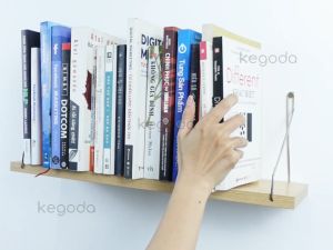 [Mua 4 giảm 20%] Kệ Gỗ Treo Tường Không Khoan Nhiều Màu Dùng Decor Trang Trí KEGODA KT55