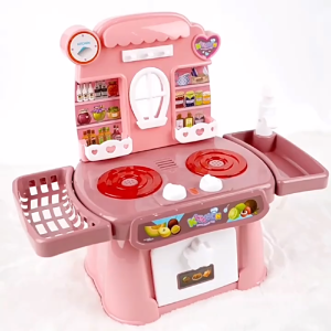 42/38PCS Kids Kitchen Play Set Mainan Masak Masak Betul for Kids Realistic Sound Light Mainan Hadiah