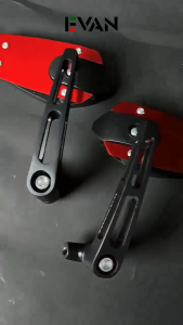 EVAN.shop Pair Universal Adjustable Side Mirror White Glass for Motorcycle Accessories