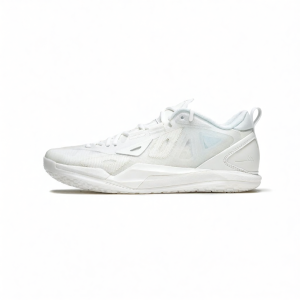 White Pure Low Cut Basketball Shoes