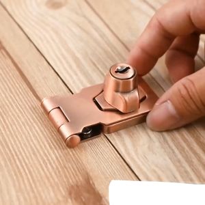 High-Quality 304 Stainless Steel Keyed Hasp Lock Door Bolt with Lock Security Hasp Lock for Home Improvement