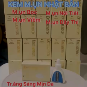 Kem Chấm Mụn Erythromycin Nhật Bản 15g - Tinh Chất Ngừa Mụn Tự Nhiên Không Sẹo