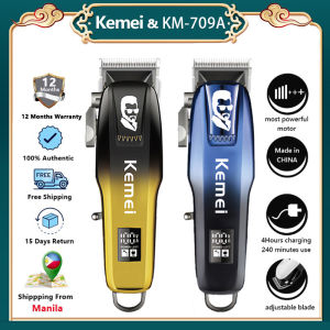 Kemei KM-709A Electric Hair Clipper Hair Cutting Machine Trimmer Men‘s Professional Clipper Rechargeable Hair Cut Barber
