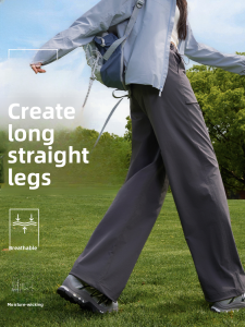 MiiOW | Cat Woman Summer New Ice Silk Quick Dry Paratrooper Pants Breathable Outdoor Sports Loose Casual Workwear Trousers
