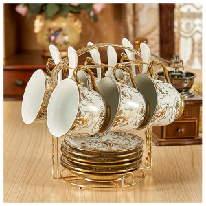 English European Style Ceramic Tea Set 6 Pieces
