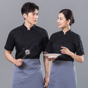 ชุดเชฟ เสื้อเชฟผู้ชาย ชุดเชฟผู้ใหญ่ เสื้อกุ๊ก เนื้อผ้า ผ้าฝ้าย โพลีเอสเตอร์ สะดวกสบาย ระบายอากาศ ใส่ได้ทั้งหญิงเเล่นชาย