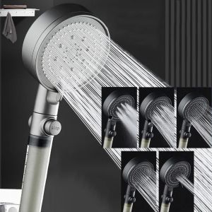 Pressurized Filter Shower 5-speed Nozzle Handheld Shower Bath Set Home Bathroom Large Water Outlet Universal Interface