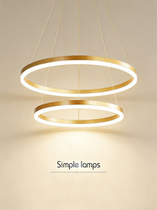 Unique Double Ring Chandelier for Living Room