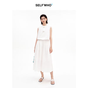 Sleeveless Waist-cinching A-line Maxi Dress