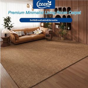 Zeen Carpet living room carpet for bedroom floor mat point plastic non-slip bottom Linen Carpet Comfortable and Durable Multi-color Optional
