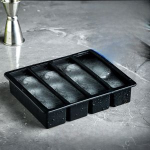 Large Silicone Ice Cube Tray Bar Whiskey Cocktail Colin Frozen Ice Block Box with Lid Kitchen Cooking Utensils Ice Maker