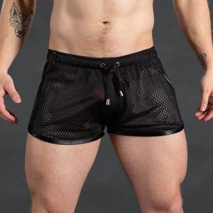 2026 New Gym Mens Summer Running Shorts Quick Dry Grid Workout Short Pants GYM Wear Men Training Beach Breathable Sports Shorts