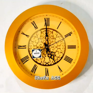 Jam Dinding Edison Sweep Bunyi Suara Musik Melodi Lonceng Tiap Jam Motif Klasik Diameter 40cm
