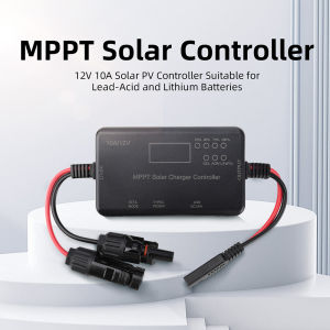 12V10A MPPT Solar Panel Controller AcidGelLithium iron phosphate Battery Charge Regulator USB Type C Solar PV Charging control