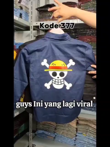 hem kids 377 one piece kemeja anak laki laki usia 5-12 tahun bahan katun stretch(melar)