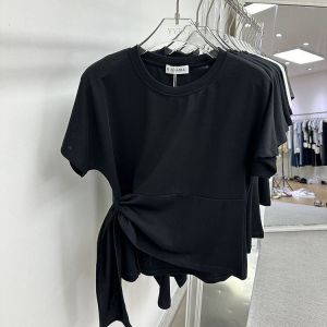 เสื้อยืดคอตตอน Modal แขนสั้น สไตล์เกาหลี ทรงสลิมฟิต ทรงหลวม ทรงเข้ารูป สำหรับผู้หญิง ฤดูร้อน 2025 เสื้อยืดแขนสั้นคอตตอน Modal