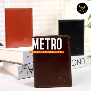 Dompet Full Kulit Pria Cowok 3/4 No furing Dompet Tanggung Pendek Pria Laki laki METRO Wallet Full Kulit Sapi Premium
