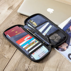 Travel wallet family passport bag document durable waterproof bag with RFID interceptor suitable for men and women