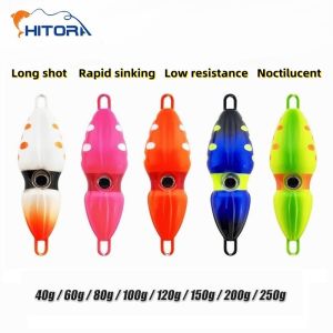 New Fishing lure Metal Cast Jig Spoon Luminous Lead Sinker Sinking Shore Casting Jigging Fish Sea Bass Bait Artificial Tackle