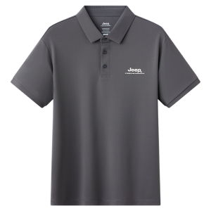 Jeep | Jeep Mens Outdoor Polo Shirt Quick Dry Short Sleeve T-Shirt UV Protection Breathable Antibacterial Summer 7A Grade Cool Feeling