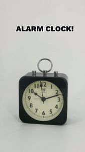 Ins Alarm Clock Metal Quartz Alarm Clock Gift Room Office Decor Metal Alarm Clock Jam Loceng Besi