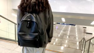 Balo da PU Balo da đi học Chống thấm nước vừa lap 14inch phong cách Hàn Quốc BZ045