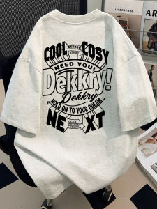 Áo Thun Cotton Tay Ngắn Cỡ Lớn Dành Cho Nam Mùa Hè Thiết Kế in Chữ Phong Cách Mỹ Đa Năng Thời Trang Thường Ngày