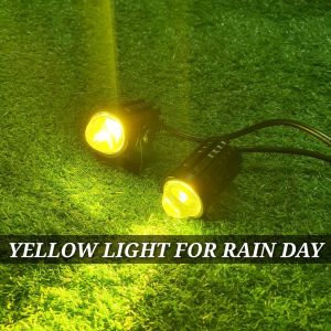 [upgrade]พ็ค 3ชิ้น 88w + 88w+สวิตช์ ไฟโปรเจคเตอร์ ไฟหน้ารถยนต์LED ไฟท้าย ไฟสปอร์ตไลท์มอเตอร์ไซค์ สว่างมาก 2 สเต็ป (เเสงสีขาว+แสงสีส้ม) DC12V-24V