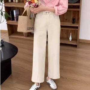 Fashion Elegant Large Size High Waist Slim Straight Denim Jeans