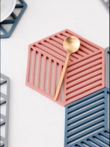 Silicone Table Mat 硅胶餐桌隔热垫 Tikar Meja Silikon Alas Cawan Coaster Multifunction Kitchen Pot Mat Heat Resistance Non Slip