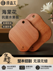 Antibacterial Wood Chopping Board Natural Fruit Pattern Food Safe Kitchen Utensils Anti-mold Small Vegetable Chopping Board