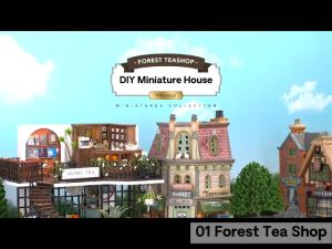 [Ready Stock] [Vintage Loft] DIY Dollhouse Miniature Kit Miniature Furniture with Dust Cover LED Light Wooden Mini House Mini Shop Cafe Bakery Cute Cheap Decoration Birthday Gift Door Gift Puzzle Handcrafted Handmade Educational Toys for Kids Girls Boys